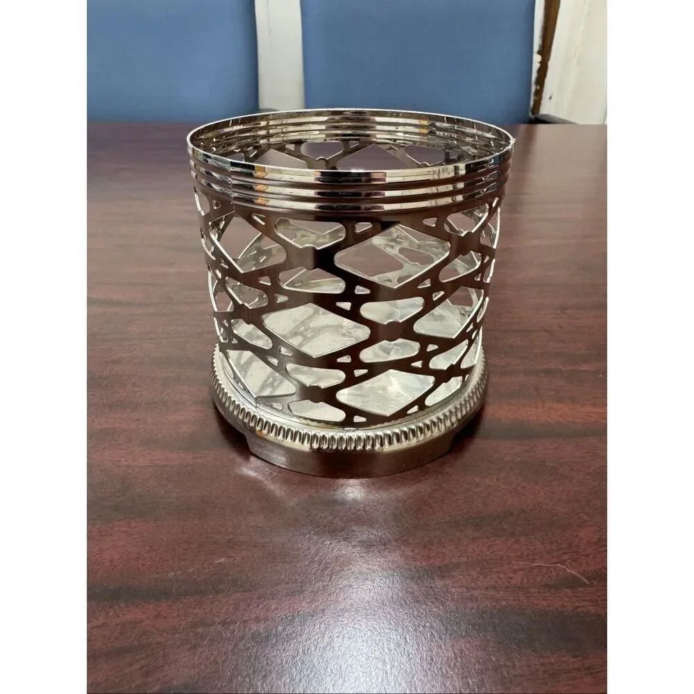 Bath & Body Works Silver Candle Holder